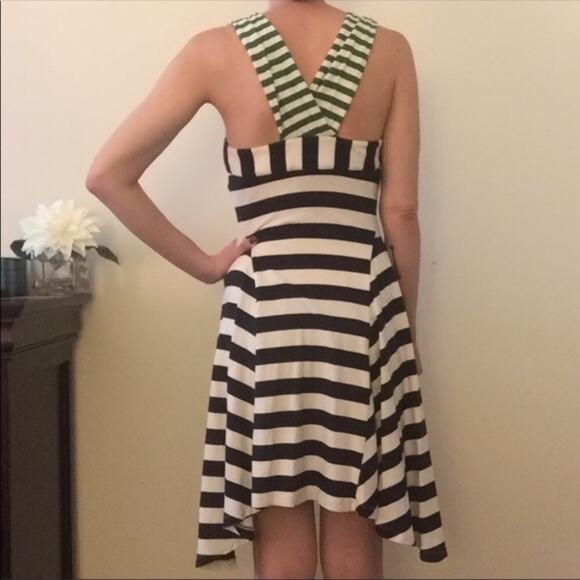 Anthropologie HWR Monogram Split Striped Dress - Picture 8 of 8